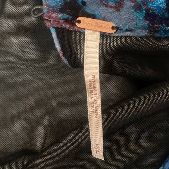 NWOT Free People  Heartland Velvet Open Back Dress - Picture 7 of 10